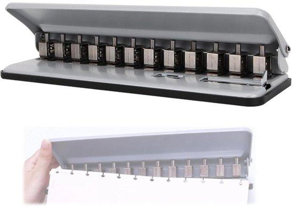 Handgeführter Perforator für A4/B5/A5/A7 Papiere - 12-Gaats - 6-Blatt Kapazität