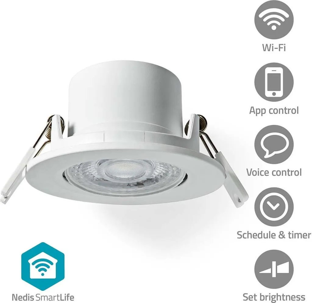 Plafonnier LED Smart Wi-Fi 360 Lumens Blanc Variable Diamètre 52 mm - 2