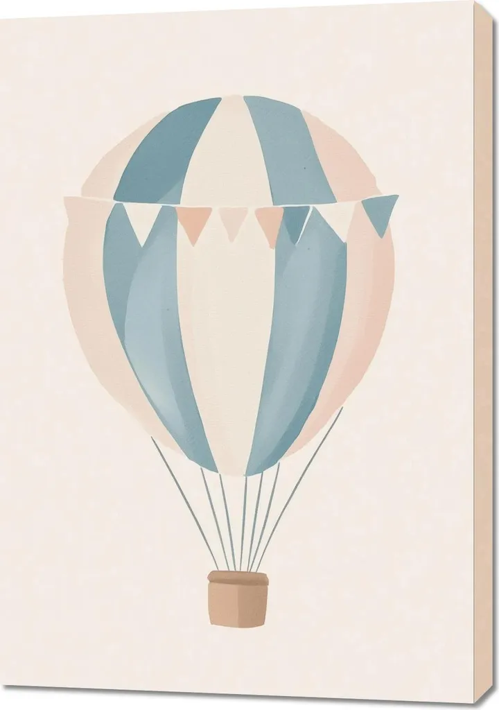 Quadro Incantato 70x100 cm - Palloncini Volanti per Sogni Bambini
