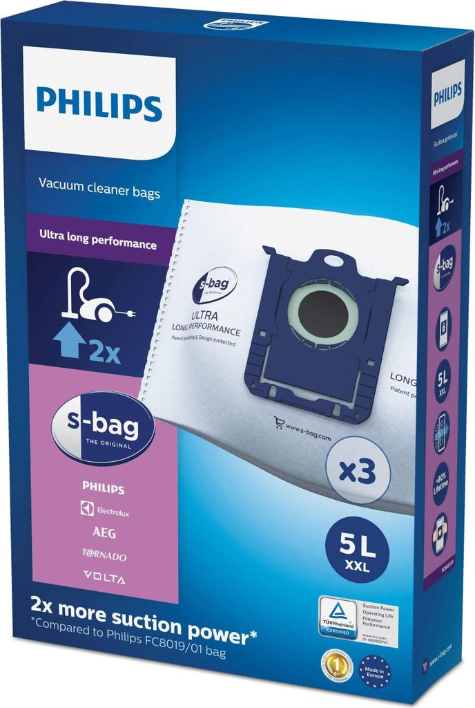 Ersatzbeutel für Staubsauger Philips FC8027 / 01 Produktbild 