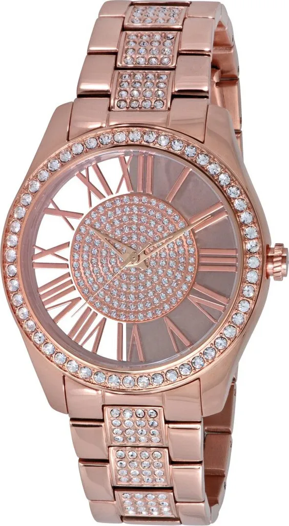 Montre Kenneth Cole KC0029 Transparency Femme Or Rose et Blanc Chic