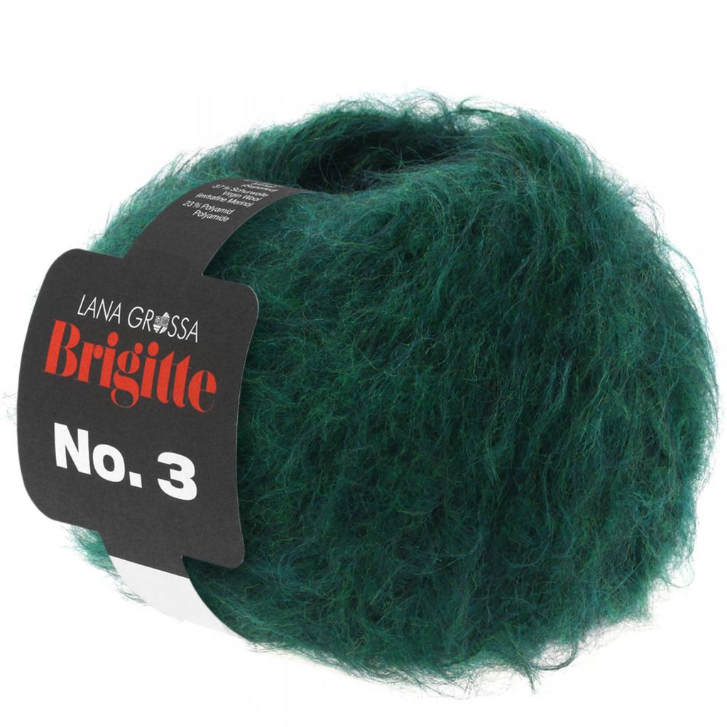 Lana Grossa Brigitte No. 3, Farbe:031 - Dunkelgrün Produktbild 