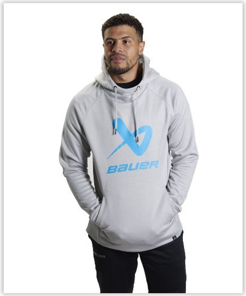 BAUER HOODIE CORE LOCKUP - SR (22), Größe:S, Farbe:grau