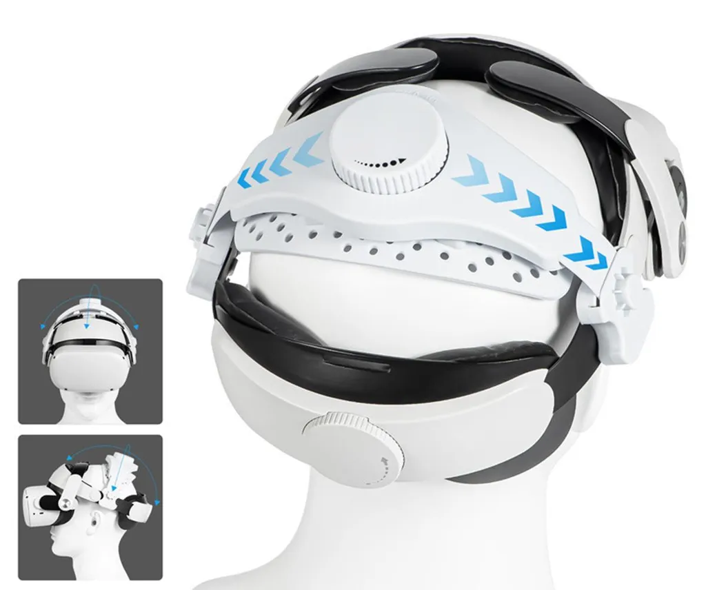 Sangle VR réglable blanche DEVASO pour de longues sessions de jeu - 5