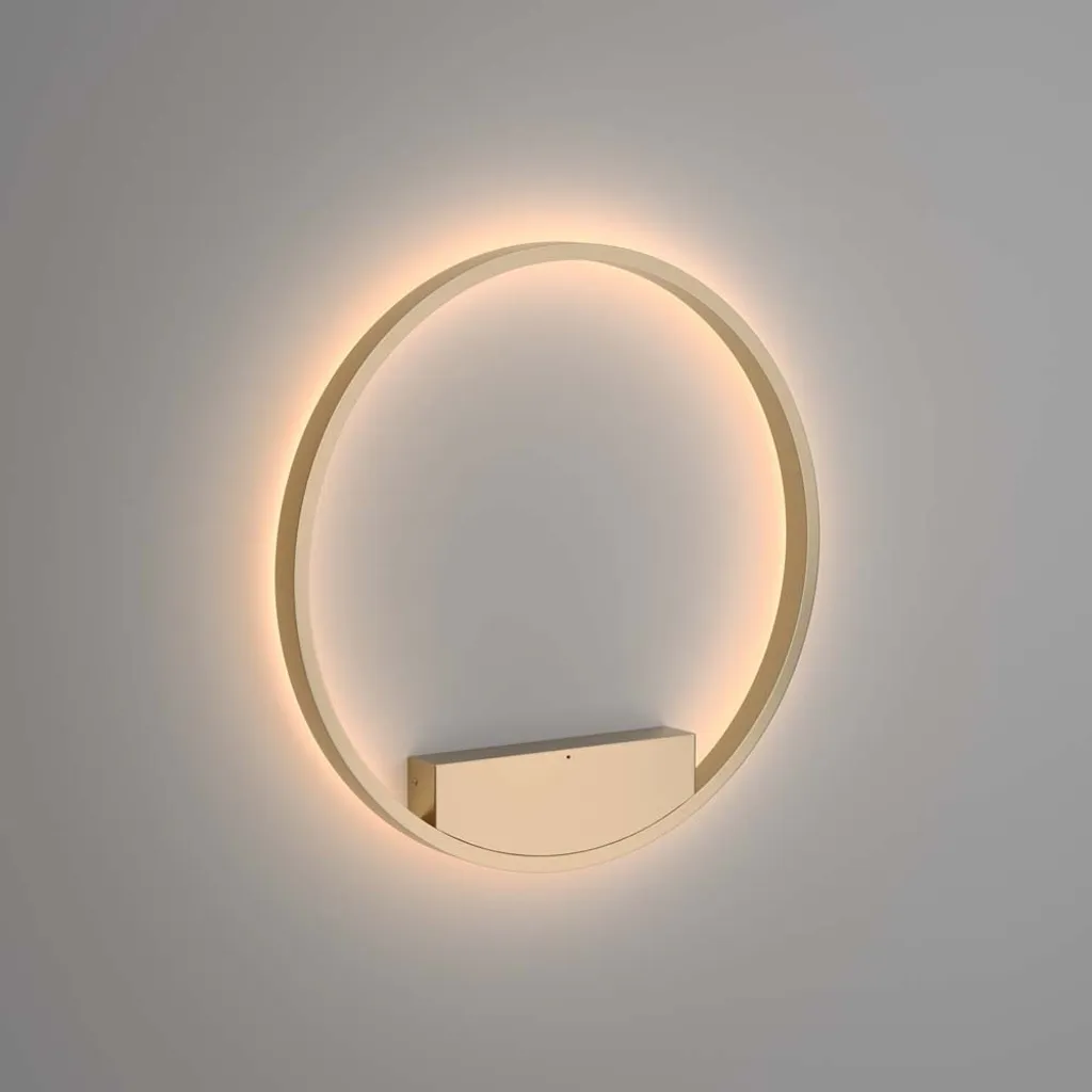 Applique LED 60 cm aluminium laiton - Éclairage anti-éblouissement mural