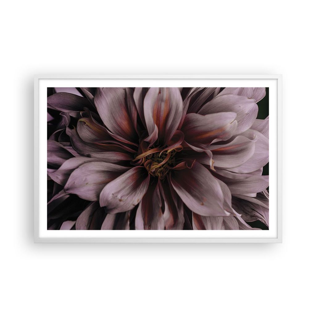 Gerahmtes Poster - Weißer Rahmen - Blumenstrauß Künstlerisch Blume - 91,5x61 cm - Wand Bild - Wanddeko - Wandbilder - Kunstposter - Wandposter -...