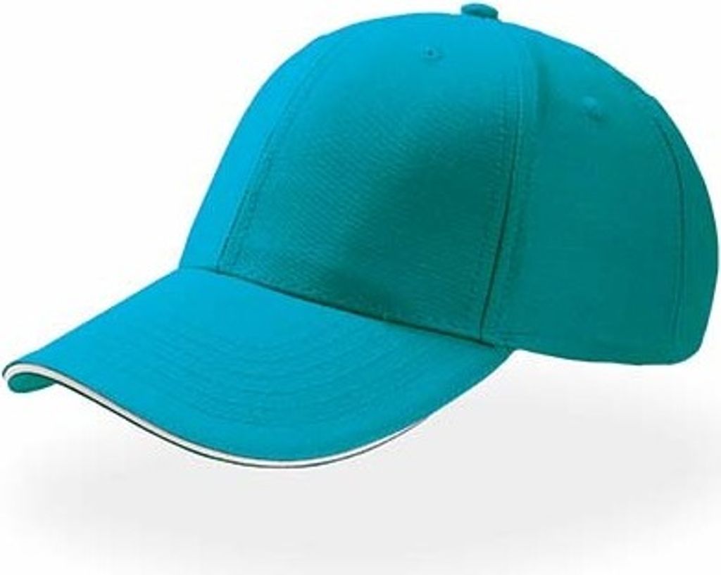 Atlantis | Sport Sandwich Cap / Kappe / Mütze / Hut - Farbe: Turquoise/White - Größe: One Size