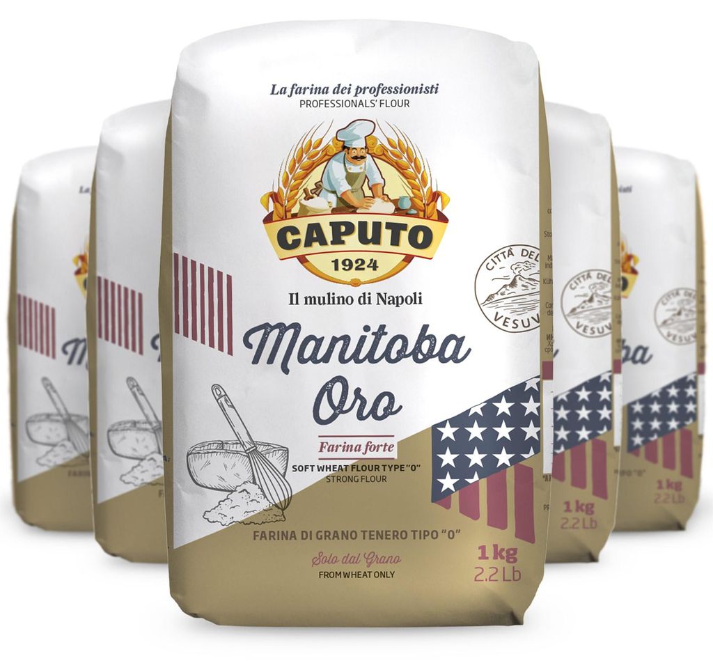 Caputo Manitoba Oro Caputo Mehl Typ 0 / 5 kg (5 x 1 kg) - Produktbild 