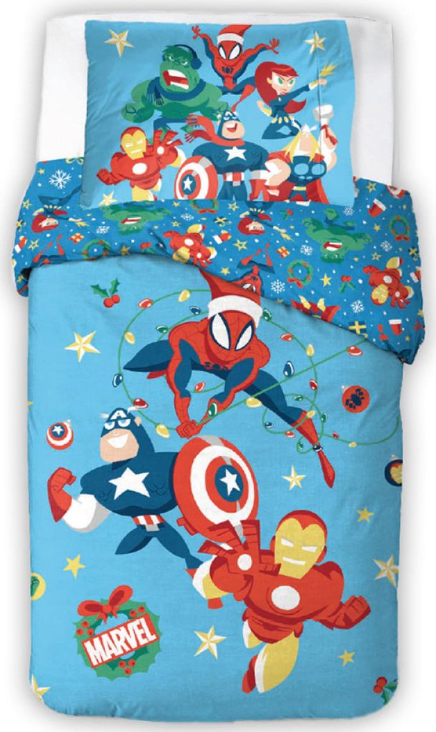 Kinderbettwäsche Avengers Christmas Ride
