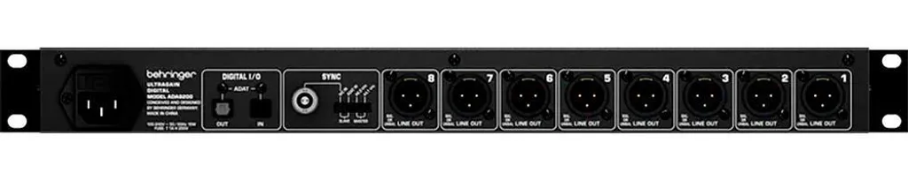 Behringer ADA8200 interface ADAT 8 canaux préamplis Midas 10-24kHz - 15