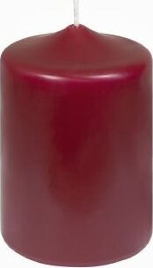 Premium Stumpenkerzen Burgund 120 x 80 mm, 1 Stück
