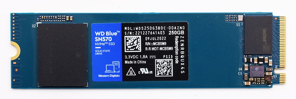 Western Digital Blue SN570 NVMe SSD 250GB Interní pevný disk (M.2, 2280,  M-Key)