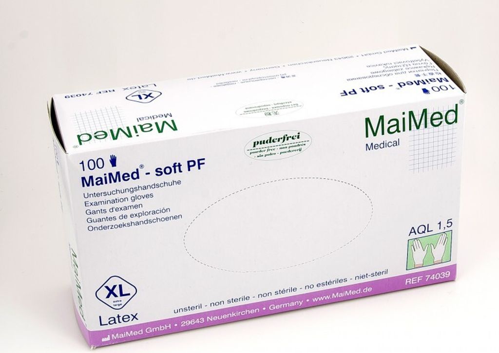 MaiMed soft PF Latex Handschuhe puderfrei 100 Stk. Gr. XL Produktbild 6
