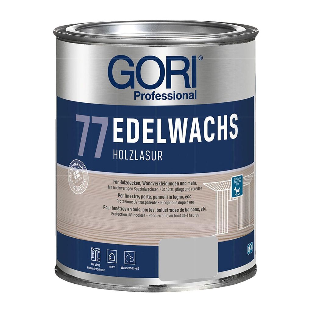 GORI 77 Edelwachs Holzlasur 2.5 Liter WEISS Edelwachslasur Produktbild 
