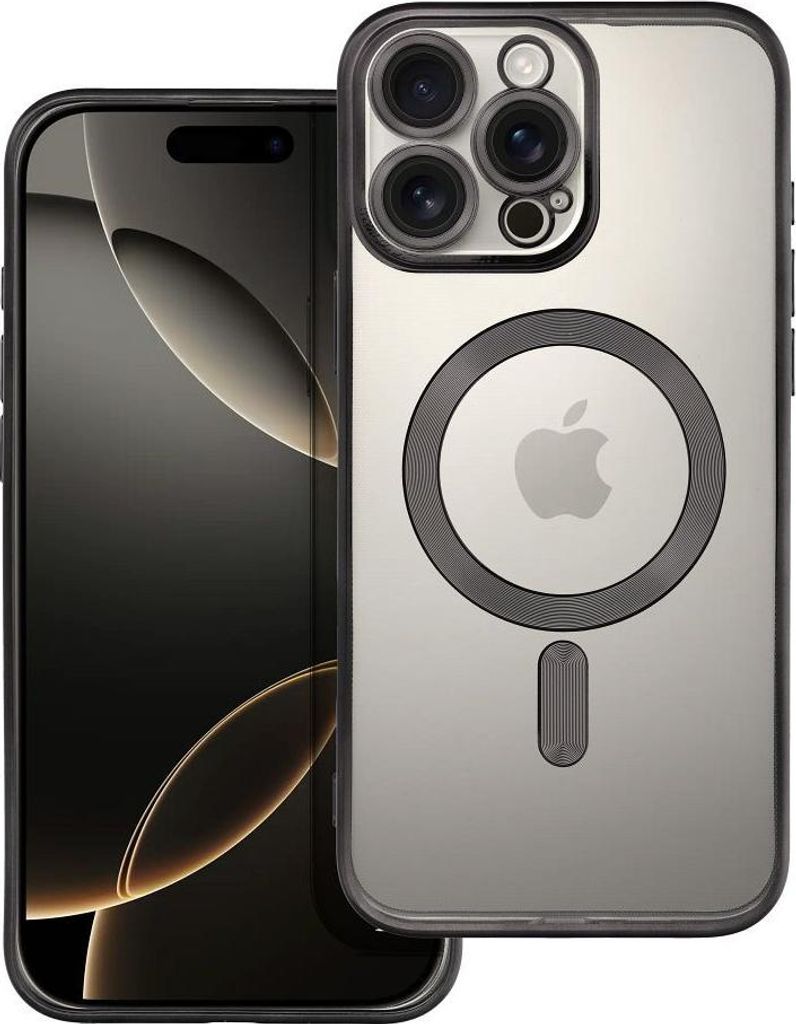 ELECTRO MAG COVER Handyhülle kompatibel mit MagSafe passend für IPHONE 16 Pro Max schwarz
