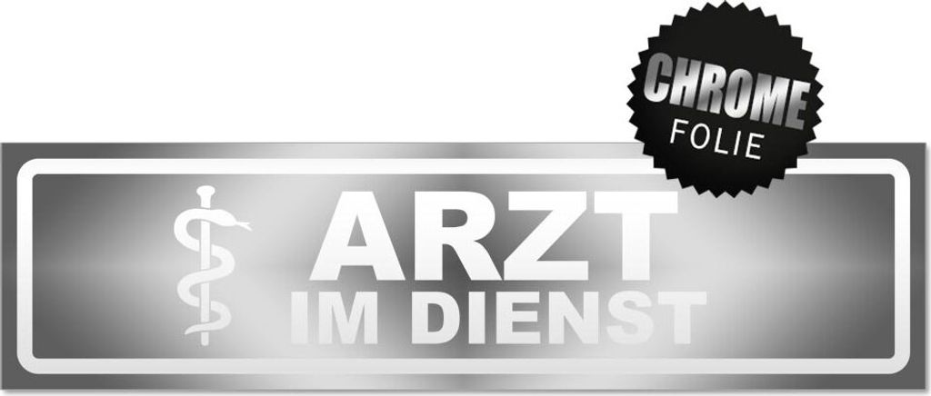 Arzt im Dienst Motiv 1 invertiert Magnetschild Schild magnetisch