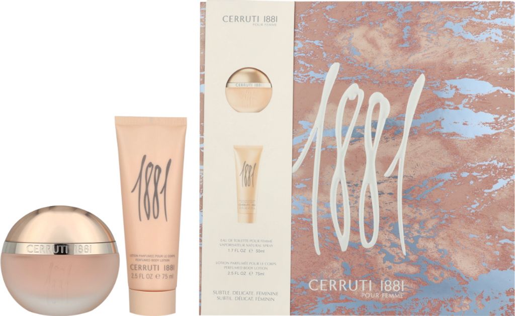 Edt sprej 50ml / telové mlieko 75ml Cerruti 1881 Pour Femme Obrázok produktu 