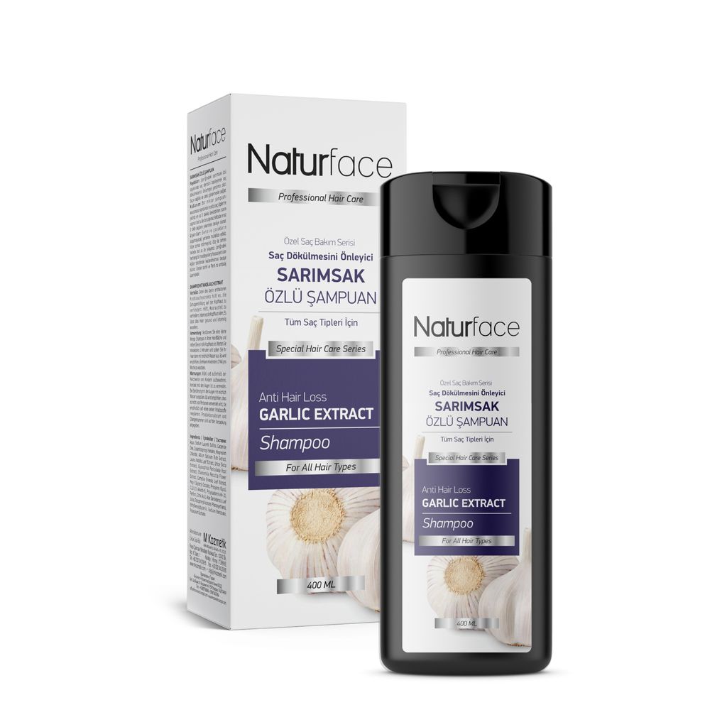NATURFACE Knoblauch Shampoo gegen Haarausfall 400ml
