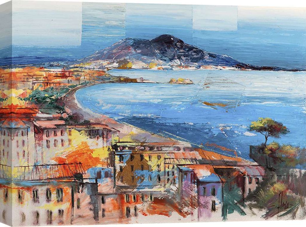 Leinwandbild – Luigi Florio, Süßes Neapel – 100x70 cm