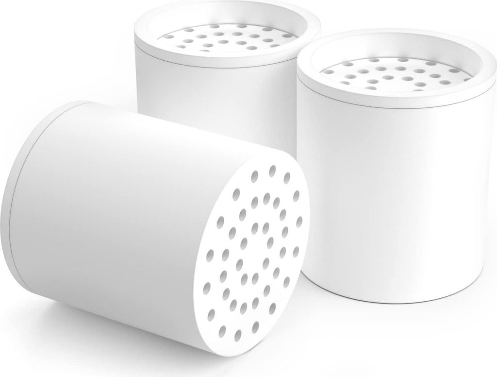 20-lagige Duschfilter 3er-Pack Ersatzfilterpatrone - Wasserfilter Kalkfilter Dusche - Chlor Fluorid entfernen