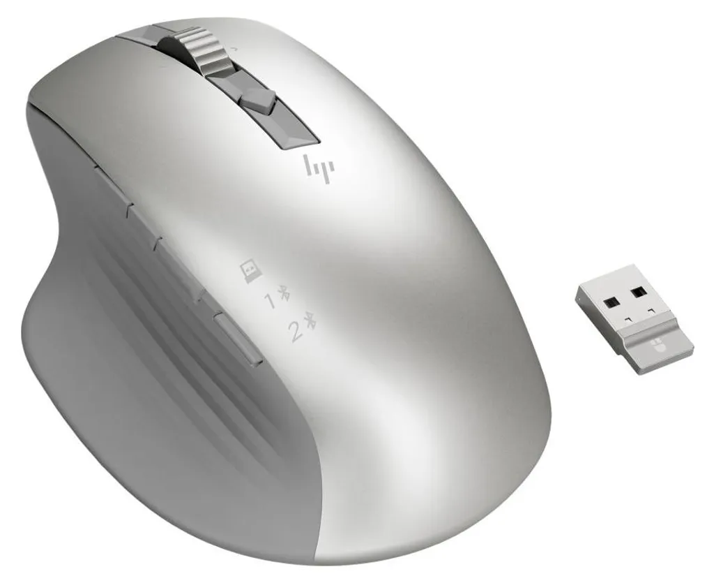 Souris Ergonomique Sans Fil HP Creator 930 Argentée pour Multi-Appareils