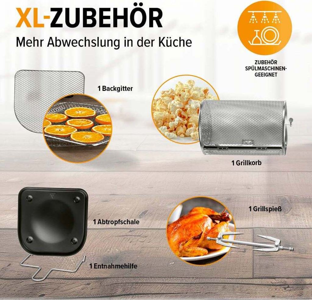 GOURMETmaxx XXL Heißluftfritteuse 12 Liter Fritteuse Produktbild 5