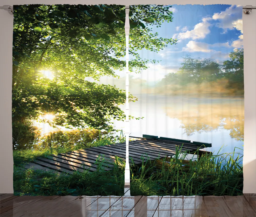 Grand rideau rustique 280x225 cm pour cacher le vis-à-vis avec style