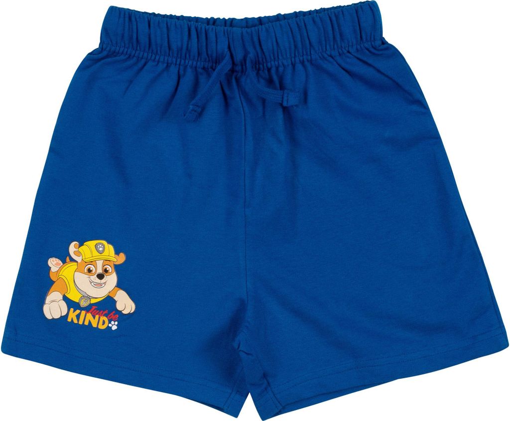 Paw Patrol Shorts für Jungen - Kinder kurze Hose Trainingshose Bermuda Blau 110-116