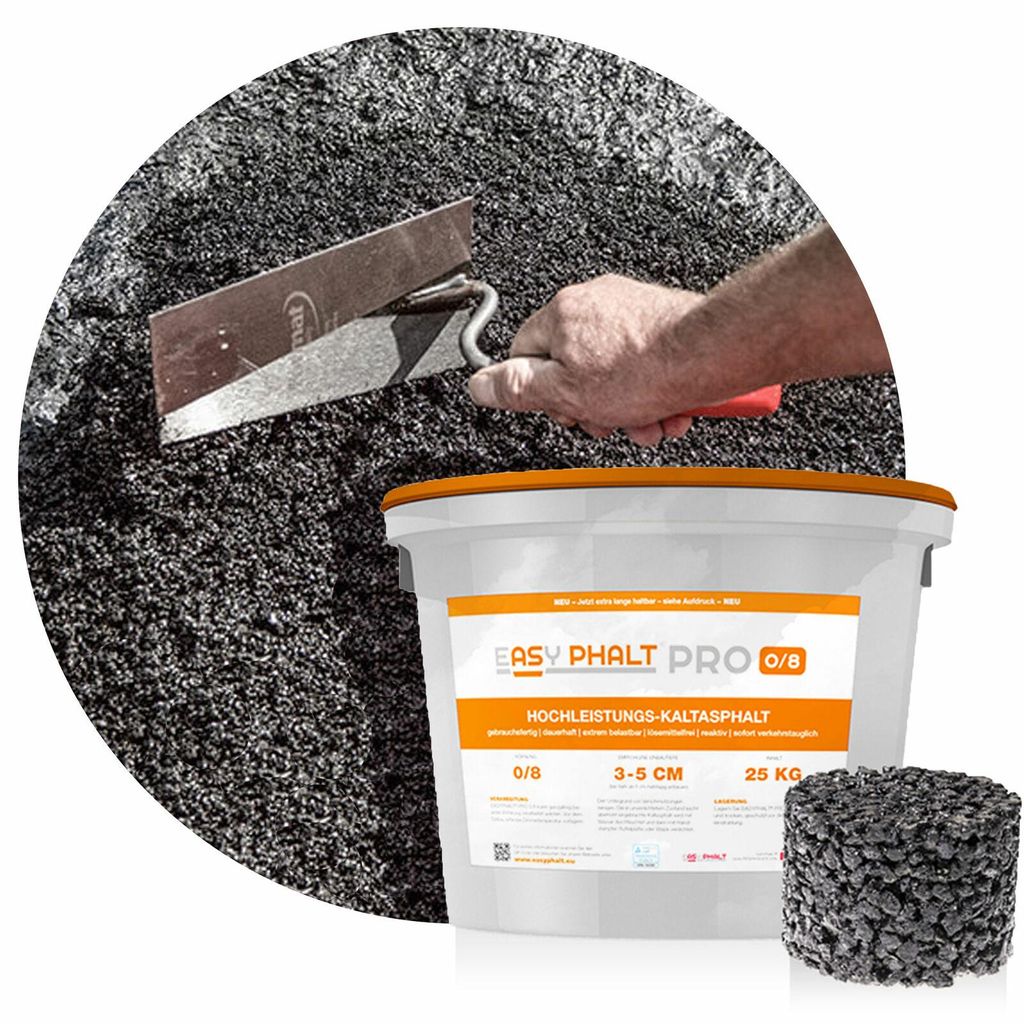 EASYPHALT-EASYPHALT PRO Kaltasphalt 25 kg-0-8mm Produktbild 
