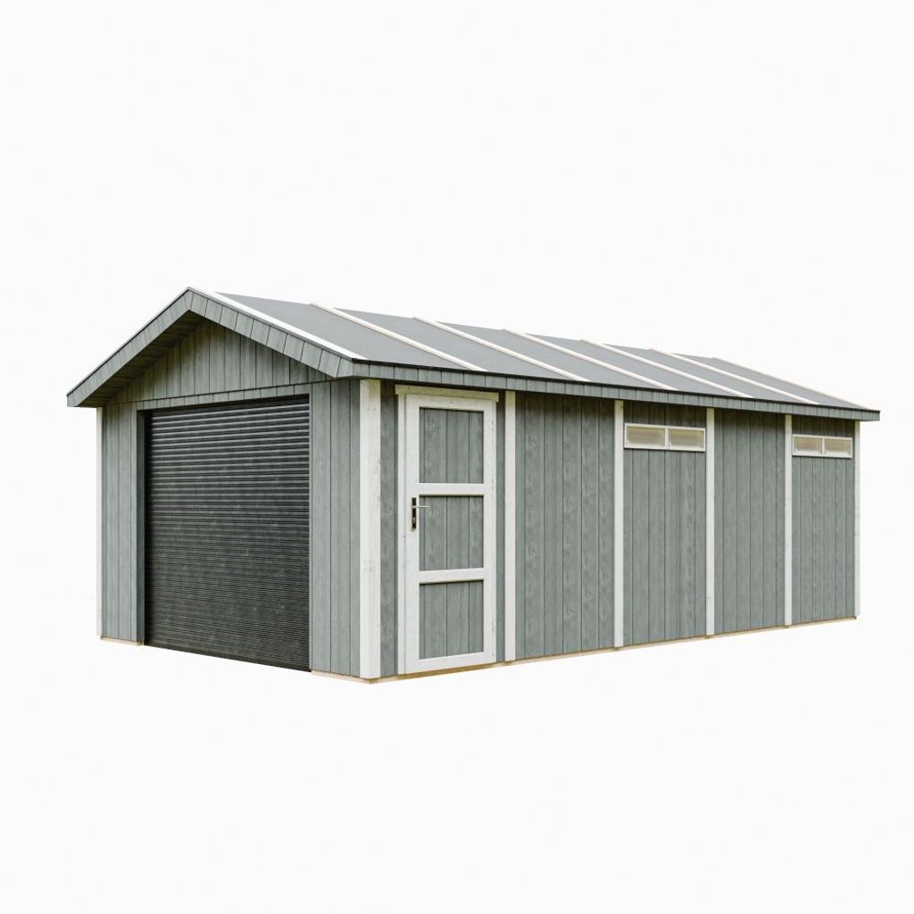Garage 21 m²- L378xB648 cm- Timbela M992B-CAVERN STEEL