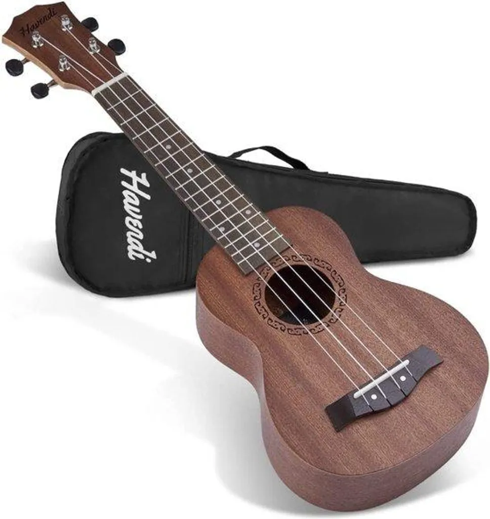 Ukulélé soprano haute qualité accordage stable cordes Aquila et étui