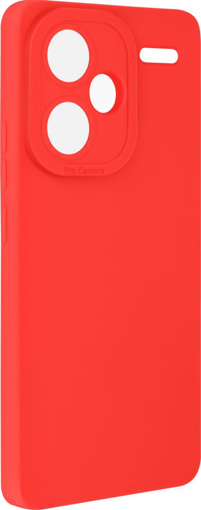 Avizar, SoftGlow Silikonhülle Redmi Note 13 Pro Plus, geschützte Kamera, Rot
