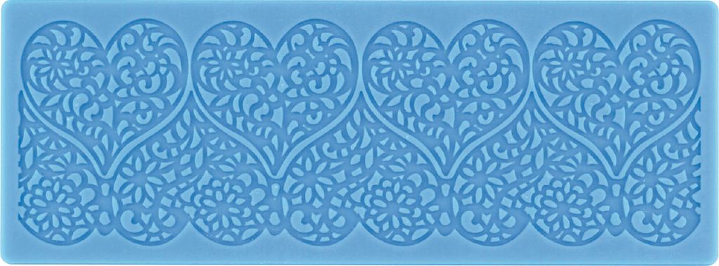 CREARTEC Universal Dekormatte Herzen 7x19 cm Motivgröße 18 cm Bastelzubehör