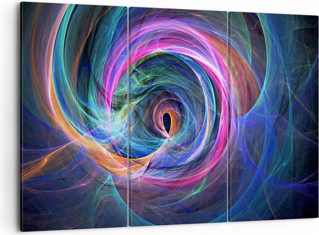 Bild auf Leinwand - Leinwandbild - Abstraktion modern - 105x70cm - Wand Bild - Wanddeko - Leinwanddruck - Bilder - Kunstdruck - Wanddekoration - Le...