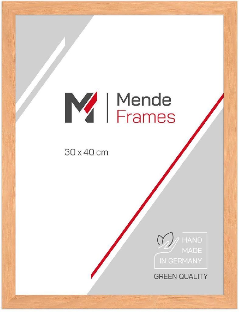 MendeFrames Holzrahmen H300 Klassisch apricot 40x50 cm Antireflexglas