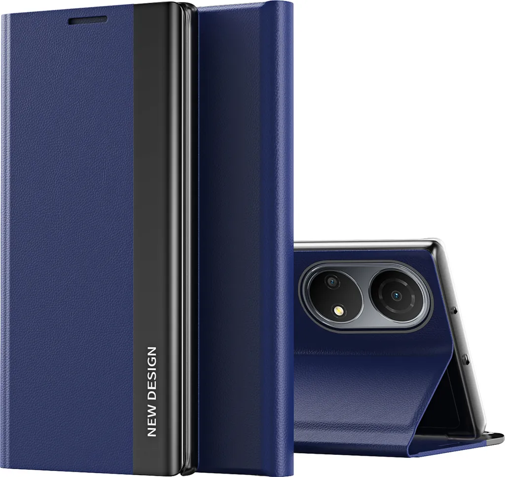 Cover Honor X7 Blu Scuro Magnetica | Custodia Similpelle Semplice