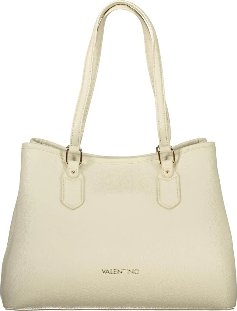 Sac à main beige multi-compartiments en cuir synthétique - Design Chic