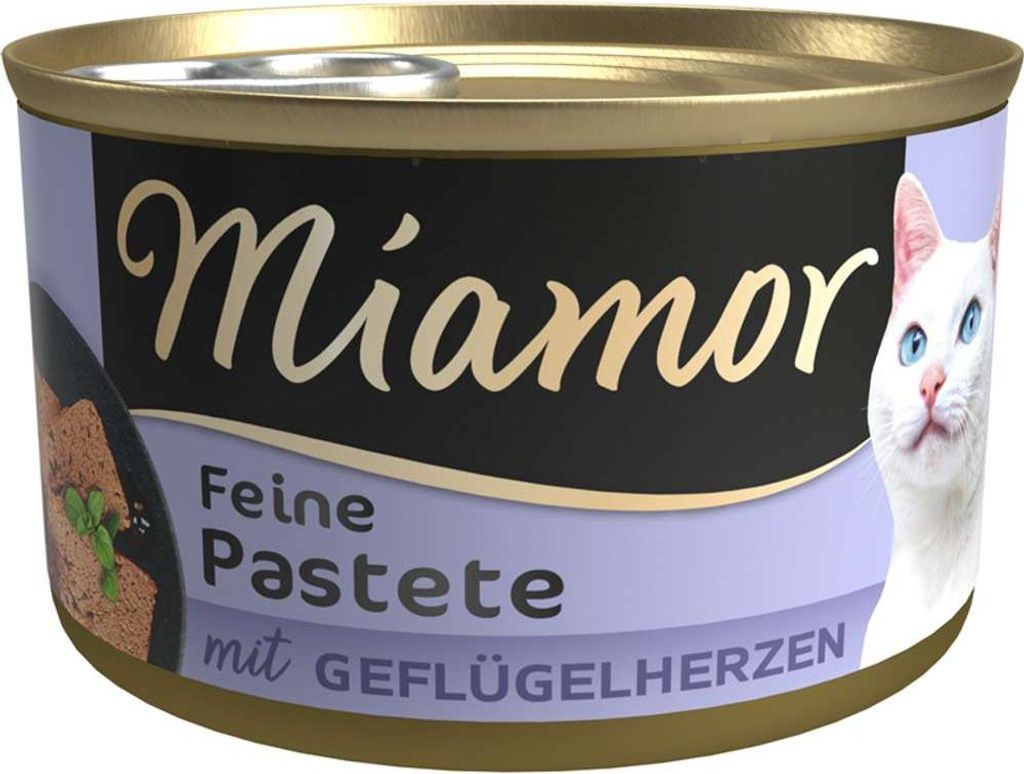 Miamor - Pastete Dose 12x85g | Geflügelherzen