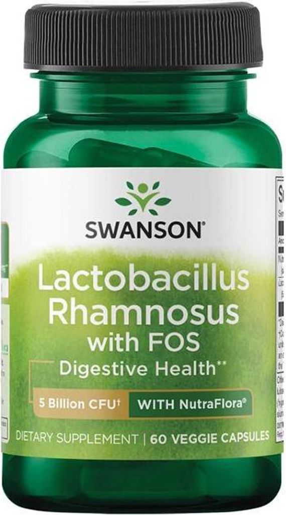 Lactobacillus Rhamnosus mit FOS 60 vegane Kapseln Swanson Produktbild 