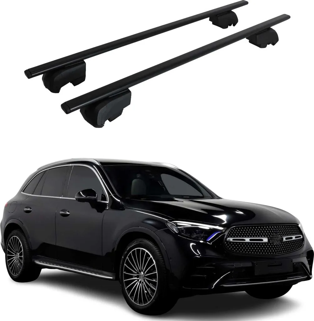 Traversa portatutto per Mercedes GLC 2022-2025 Traversa ABE alluminio nero - 12