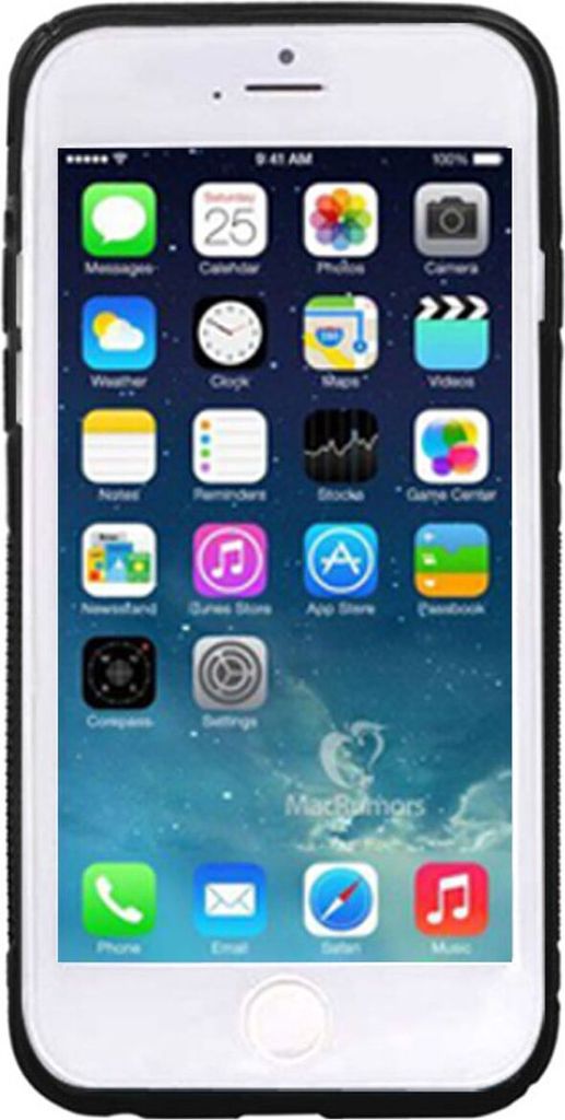Handyhülle TPU Case für Handy Apple iPhone 6 Plus (5,5 Zoll) Schwarz