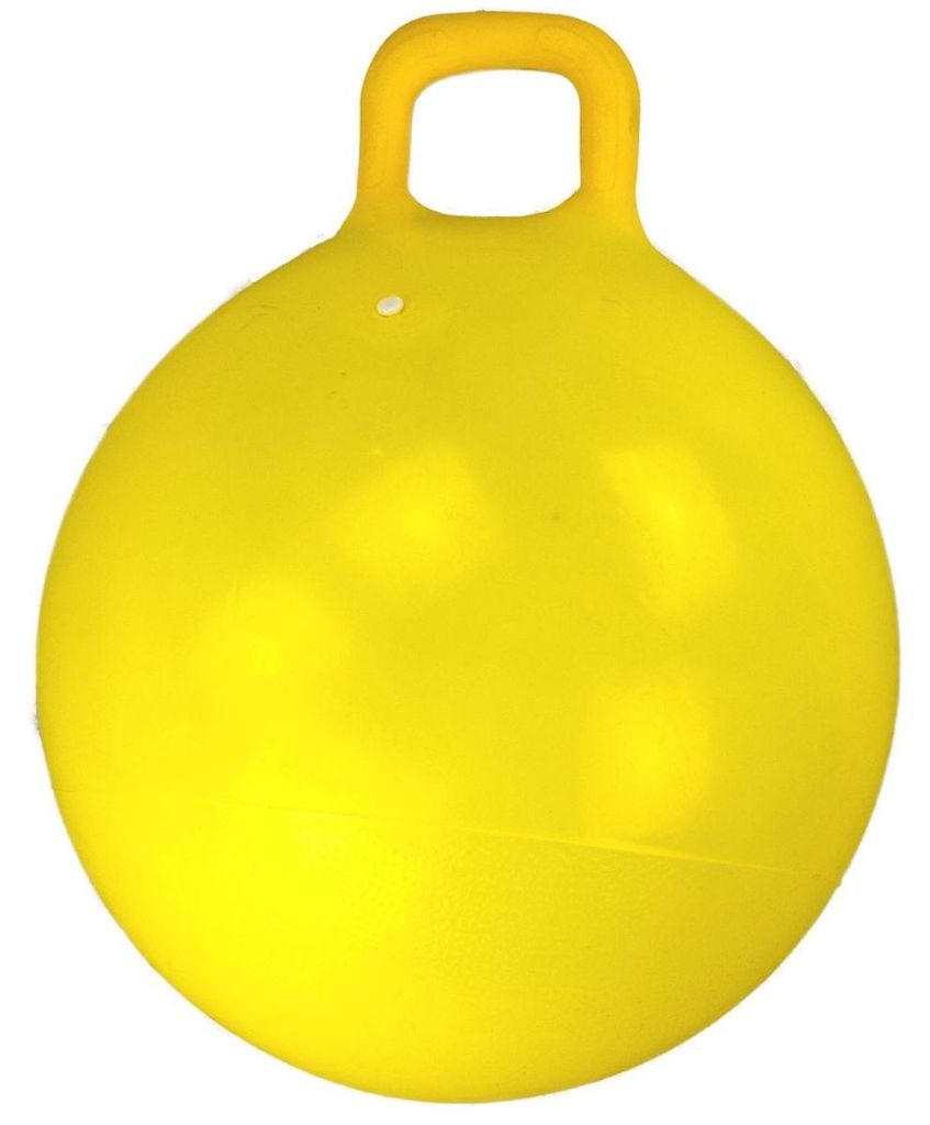 Springball 60cm mit Griff gelb oder rot Gymnastikball Produktbild 