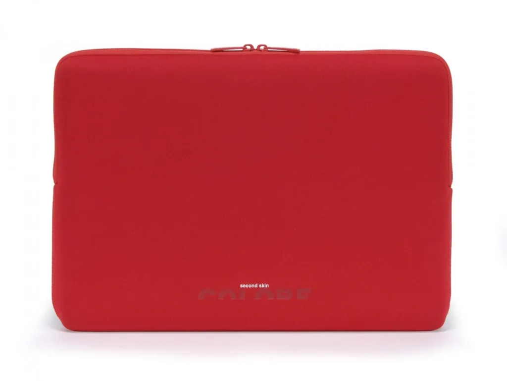 TUCANO Colore Second Skin 39,62 cm 15,6" Notebook Slim Cover Protettiva Antiscivolo Elaborazione Flat-lock Rosso (BFC1516-R