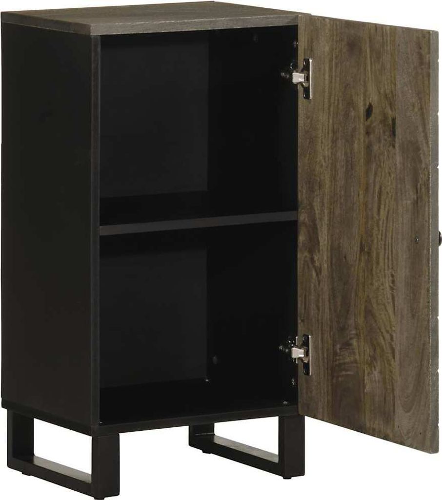 "WINTER SALE"Sideboard - Highboard - Beistellschrank, Küchenmöbel - Schwarz 40x33x75 cm Massivholz Mango - TV-Lowboard NEU4288808