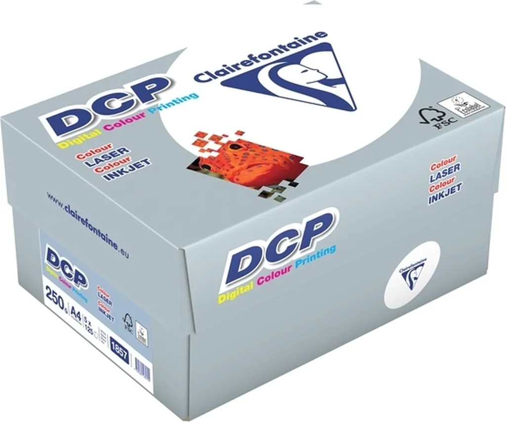 Papier DCP 250g blanc A4 extra lisse haute blancheur - 5x125 feuilles