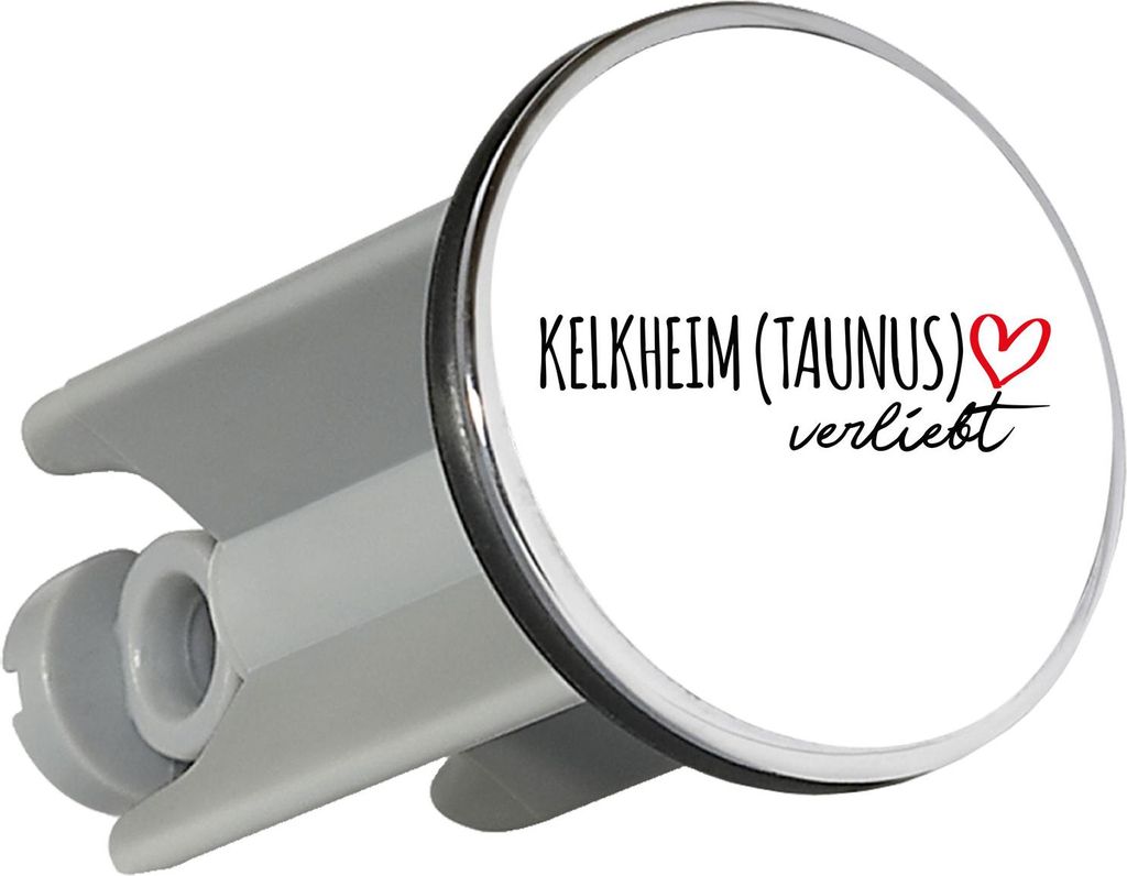 Huuraa Waschbeckenstöpsel Kelkheim Taunus verliebt 4cm höhenverstellbar Abflussstopfen Geschenkidee