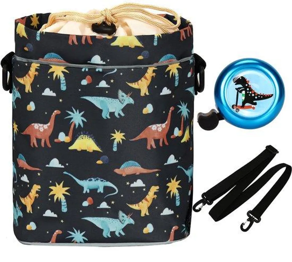 Sac à vélo pour enfant idéal pour le goûter avec bandoulière et klaxon