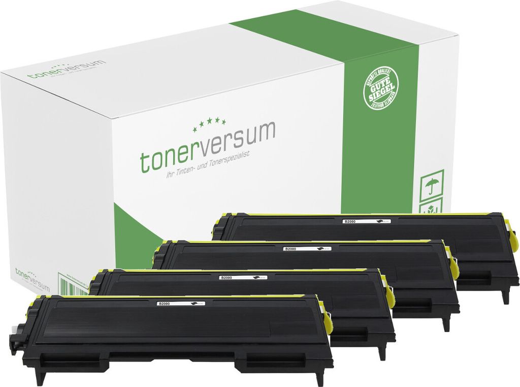 Alternativ zu Brother TN-2000 Toner Black XXL (4er Pack)