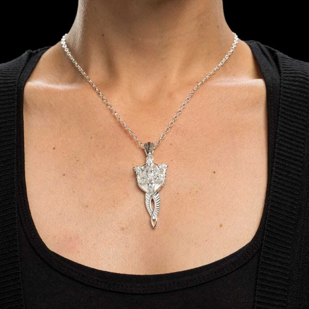 Pendentif Arwen Étoile du soir en argent sterling massif