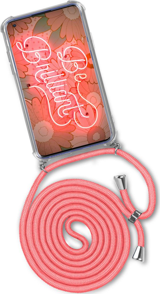 TWIST-Case + TWIST-Cord für OnePlus 8, Farbe:Kooky Flamingo (Silber)